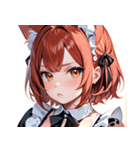 猫耳の赤髪 ＆ 可愛い拗ね顔0（個別スタンプ：40）