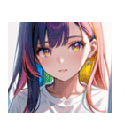虹色の髪の少女0（個別スタンプ：19）