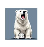 クマっと即レス！北極エモ絵文字（個別スタンプ：9）