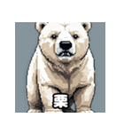 クマっと即レス！北極エモ絵文字（個別スタンプ：16）