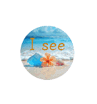 海の英語のスタンプ English.Sea.beautiful（個別スタンプ：4）
