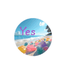 海の英語のスタンプ English.Sea.beautiful（個別スタンプ：9）