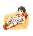 バスケットボール 男子 バスケ スポーツ（個別スタンプ：2）