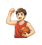 バスケットボール 男子 バスケ スポーツ（個別スタンプ：3）