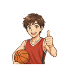 バスケットボール 男子 バスケ スポーツ（個別スタンプ：5）