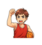 バスケットボール 男子 バスケ スポーツ（個別スタンプ：7）