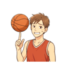 バスケットボール 男子 バスケ スポーツ（個別スタンプ：10）