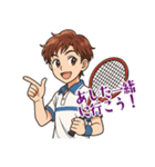 テニス 男子 部活 スポーツ (小)（個別スタンプ：5）