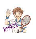 テニス 男子 部活 スポーツ (小)（個別スタンプ：15）
