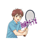 テニス 男子 部活 スポーツ (小)（個別スタンプ：24）