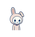 [アレンジ用]ウサギ着ぐるみのうさこ（個別スタンプ：1）