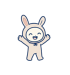 [アレンジ用]ウサギ着ぐるみのうさこ（個別スタンプ：5）