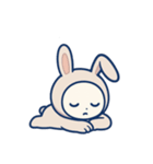 [アレンジ用]ウサギ着ぐるみのうさこ（個別スタンプ：6）