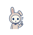 [アレンジ用]ウサギ着ぐるみのうさこ（個別スタンプ：13）