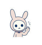 [アレンジ用]ウサギ着ぐるみのうさこ（個別スタンプ：15）