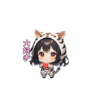 シマシマしまうまガール（個別スタンプ：8）