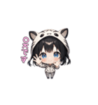シマシマしまうまガール（個別スタンプ：10）