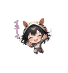 シマシマしまうまガール（個別スタンプ：11）