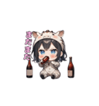 シマシマしまうまガール（個別スタンプ：16）