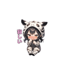 シマシマしまうまガール（個別スタンプ：21）