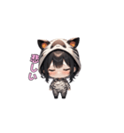 シマシマしまうまガール（個別スタンプ：22）