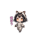 シマシマしまうまガール（個別スタンプ：24）