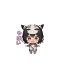 シマシマしまうまガール（個別スタンプ：25）
