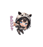 シマシマしまうまガール（個別スタンプ：28）