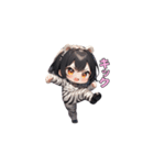 シマシマしまうまガール（個別スタンプ：32）