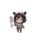 シマシマしまうまガール（個別スタンプ：33）