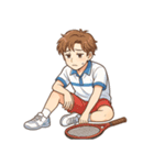 テニス 男子 部活 スポーツ（個別スタンプ：2）