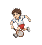 テニス 男子 部活 スポーツ（個別スタンプ：9）