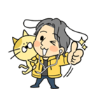 ひろゆきさん＆ねこちゃんコラボスタンプ（個別スタンプ：1）