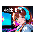 ゲーミング女子1（個別スタンプ：1）