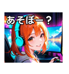 ゲーミング女子1（個別スタンプ：5）