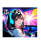 ゲーミング女子1（個別スタンプ：9）