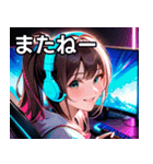 ゲーミング女子1（個別スタンプ：18）