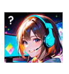 ゲーミング女子1（個別スタンプ：30）