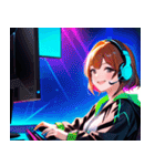 ゲーマー女子0（個別スタンプ：2）