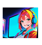 ゲーマー女子0（個別スタンプ：3）