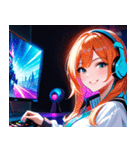 ゲーマー女子0（個別スタンプ：7）