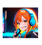 ゲーマー女子0（個別スタンプ：10）
