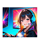 ゲーマー女子0（個別スタンプ：12）
