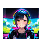 ゲーマー女子0（個別スタンプ：17）