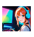 ゲーマー女子0（個別スタンプ：22）