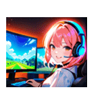 ゲーマー女子0（個別スタンプ：33）