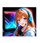 ゲーマー女子0（個別スタンプ：36）