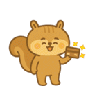 リスの赤ちゃんの生活 (漢字) Ver2（個別スタンプ：37）