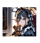 ゴシックロリータの少女0（個別スタンプ：3）
