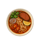 毎日食べたい！世界の麺料理スタンプ！（個別スタンプ：18）